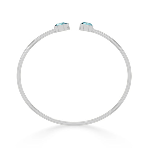 paraiba apatite cut bracelet