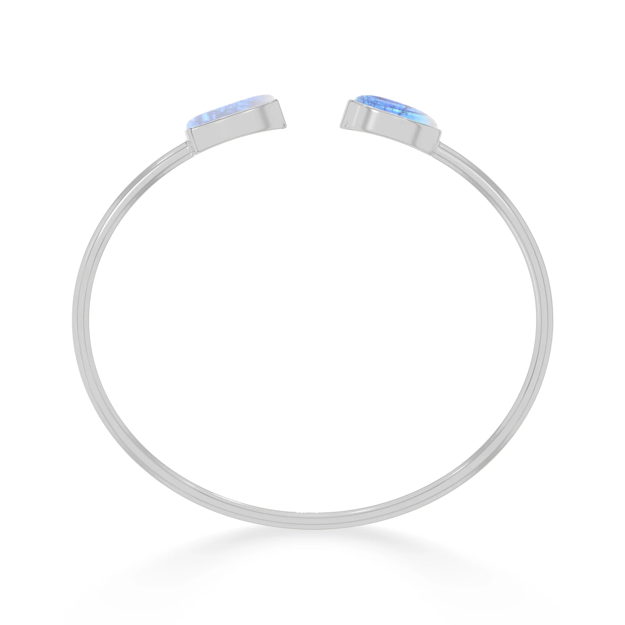 rainbow moonstone cab bracelet