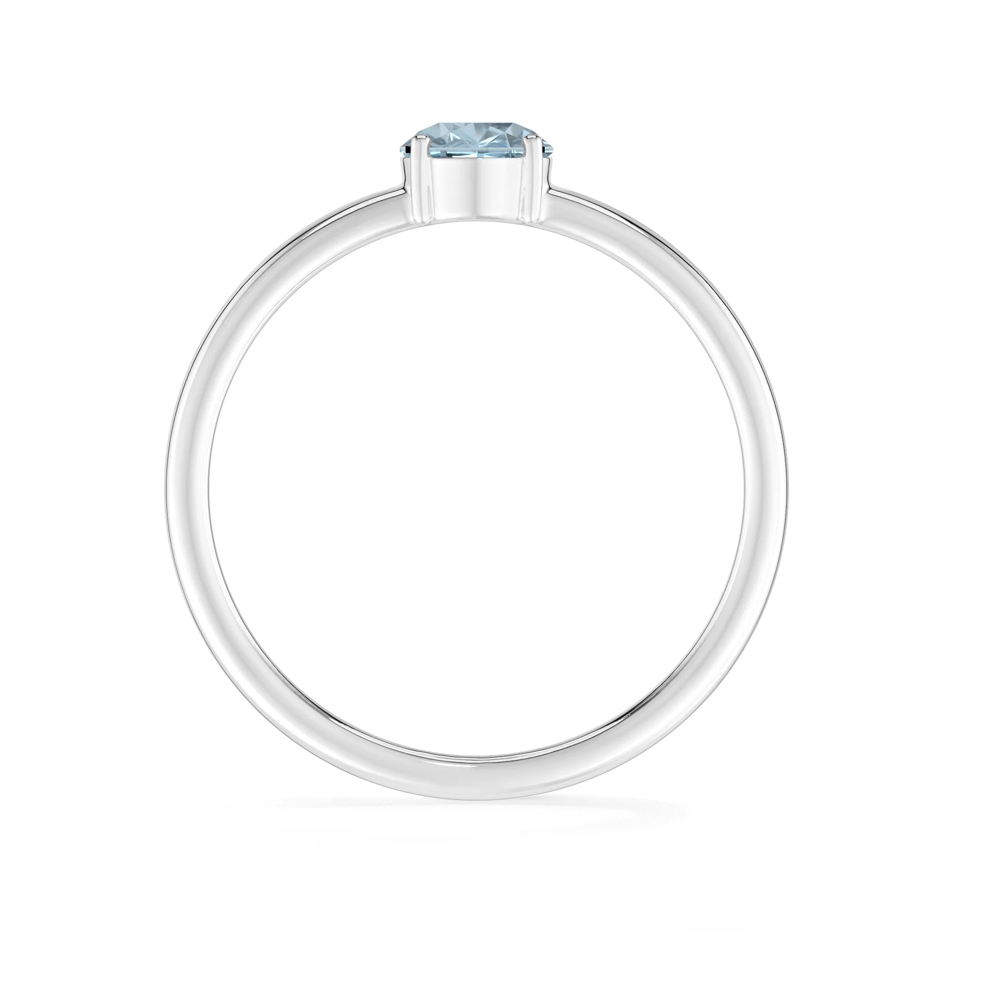 sky blue topaz stackable prong-set ring