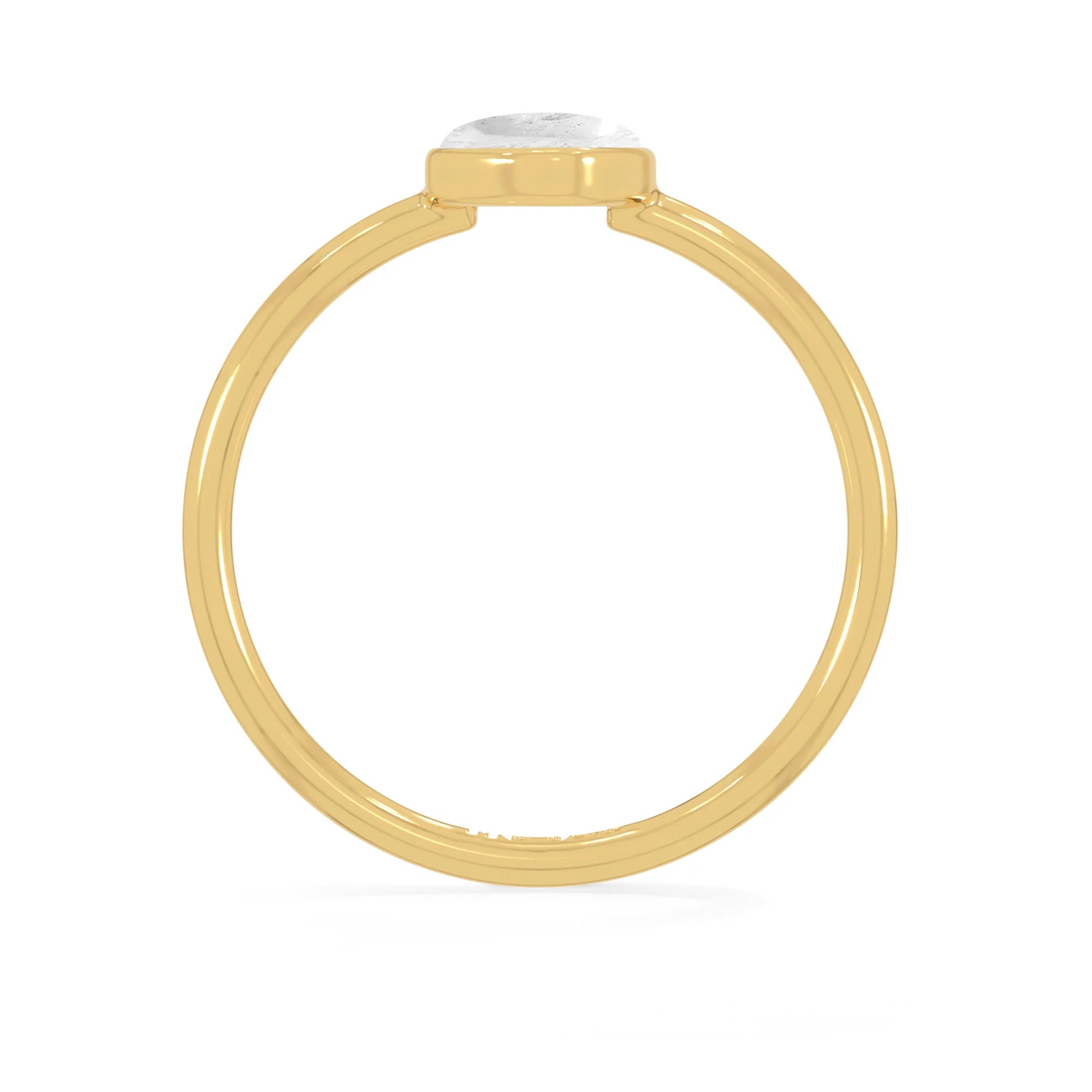 herkimer stackable bezel-set ring