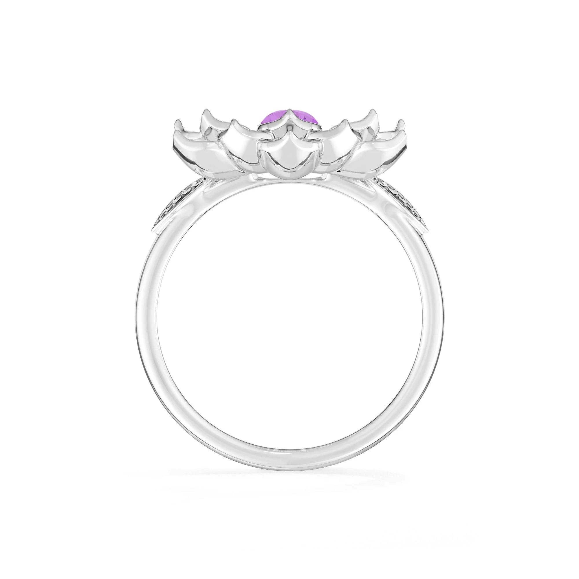 natural amethyst ring