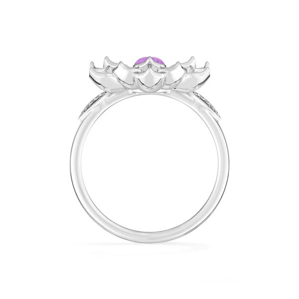 natural amethyst ring