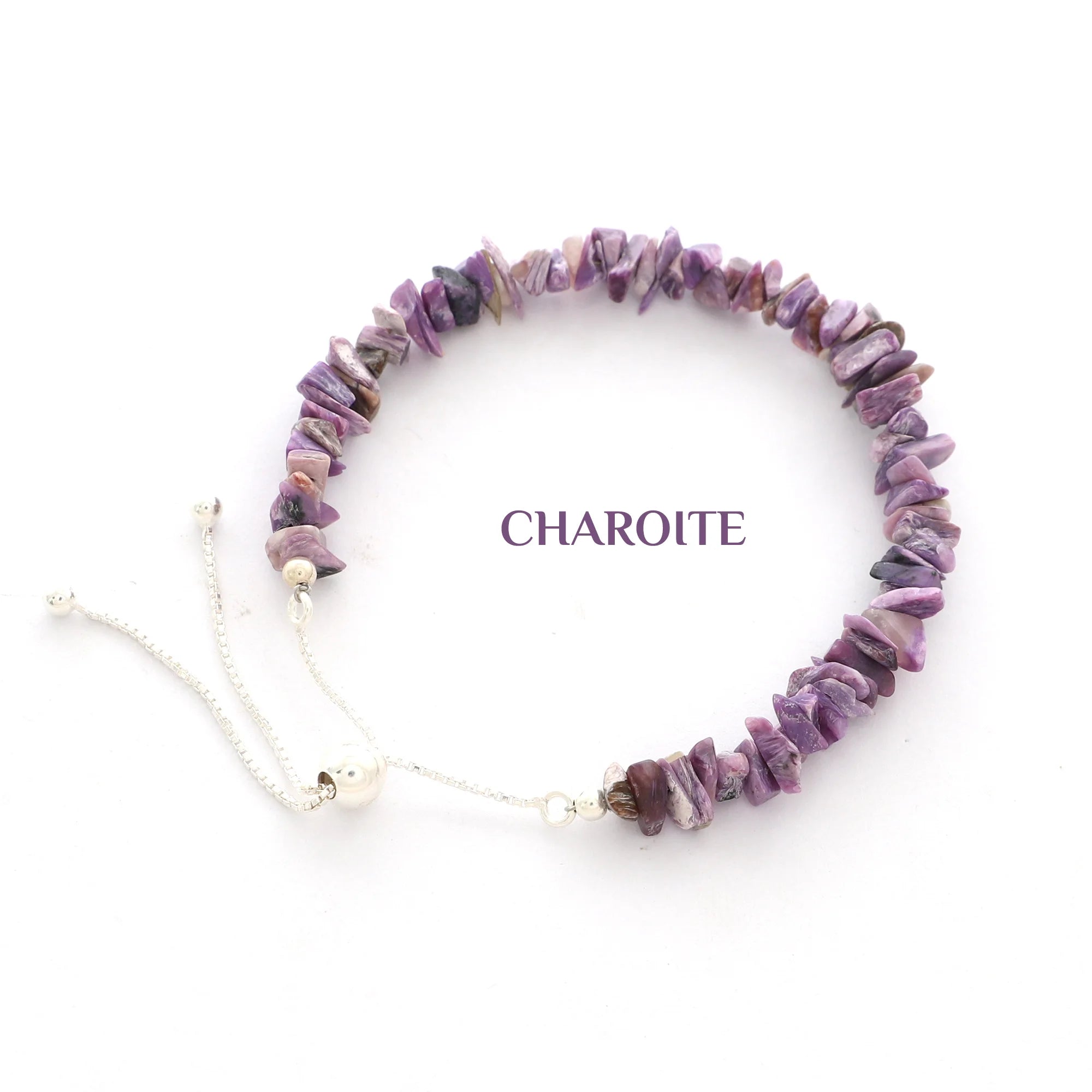 charoite rough bracelet