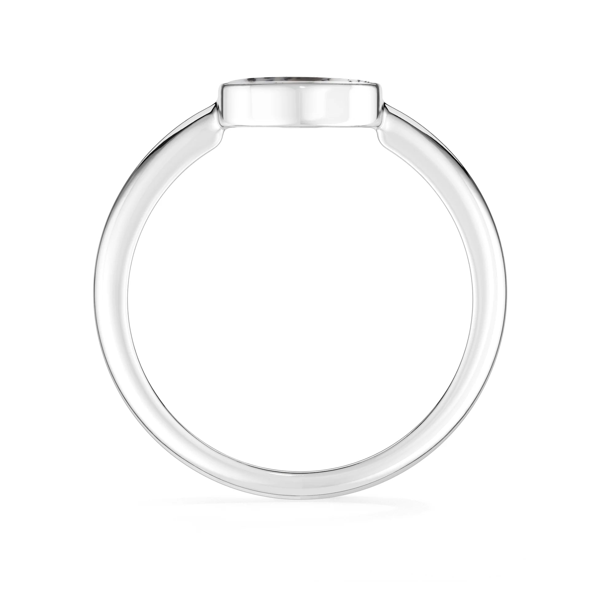 dendritic opal bezel-set ring