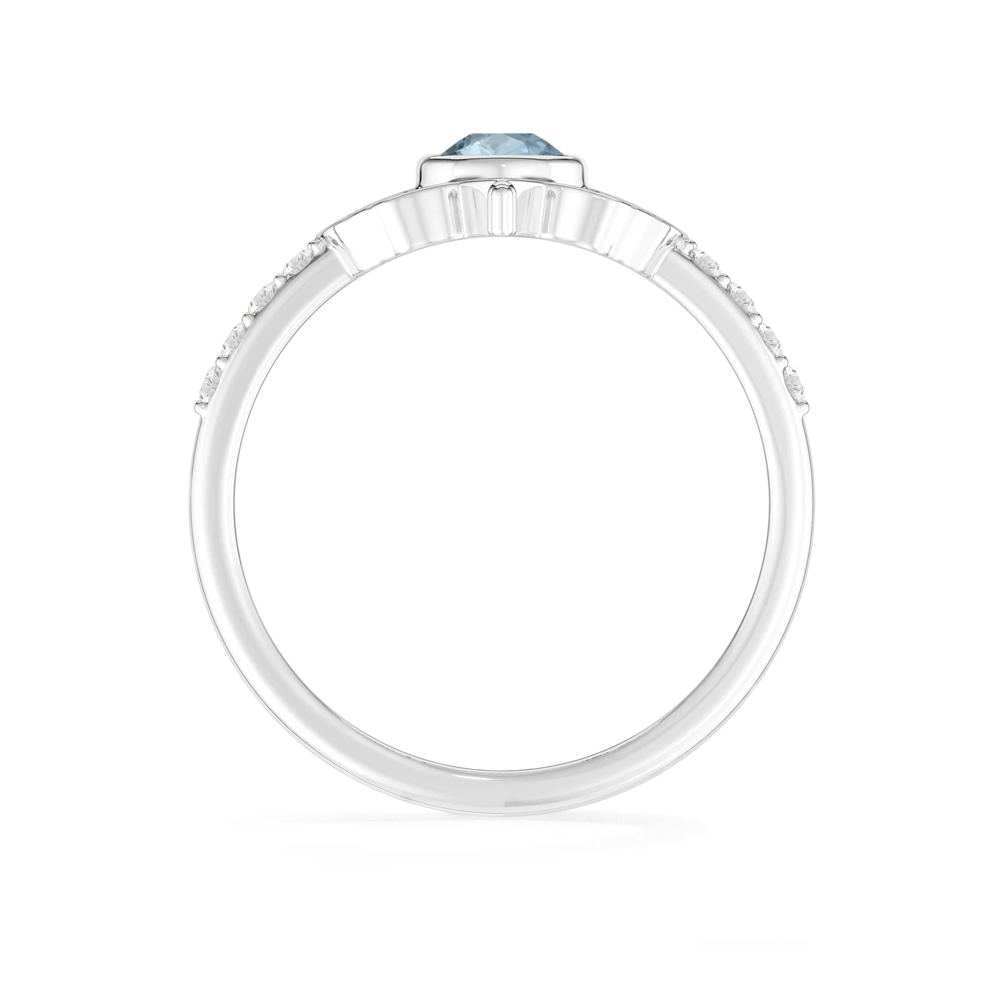 sky blue topaz bezel-set ring