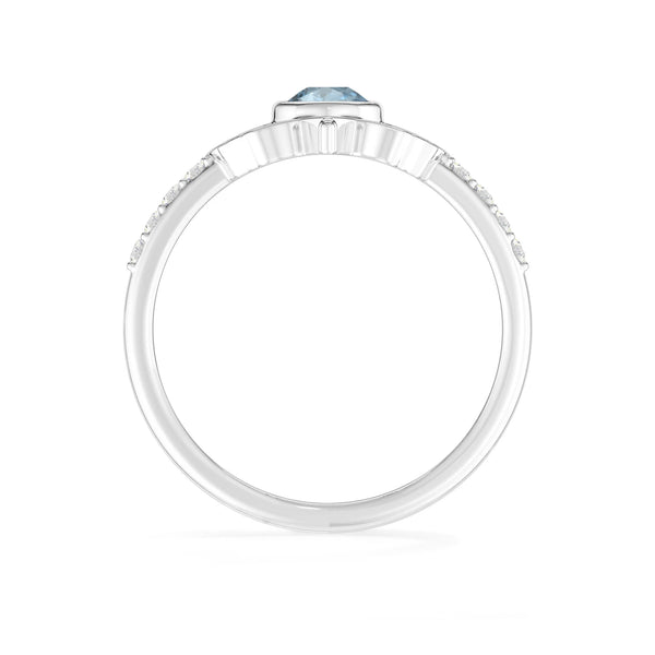 sky blue topaz bezel-set ring