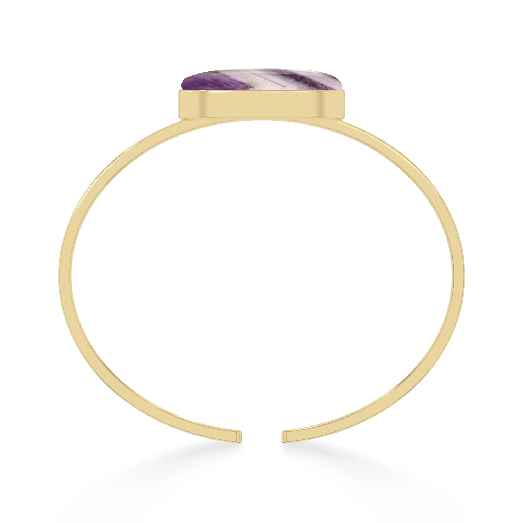 chevron amethyst rough bracelet