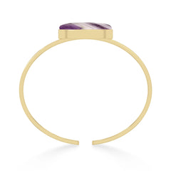 chevron amethyst rough bracelet