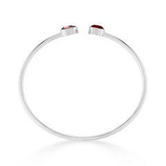garnet cut bracelet