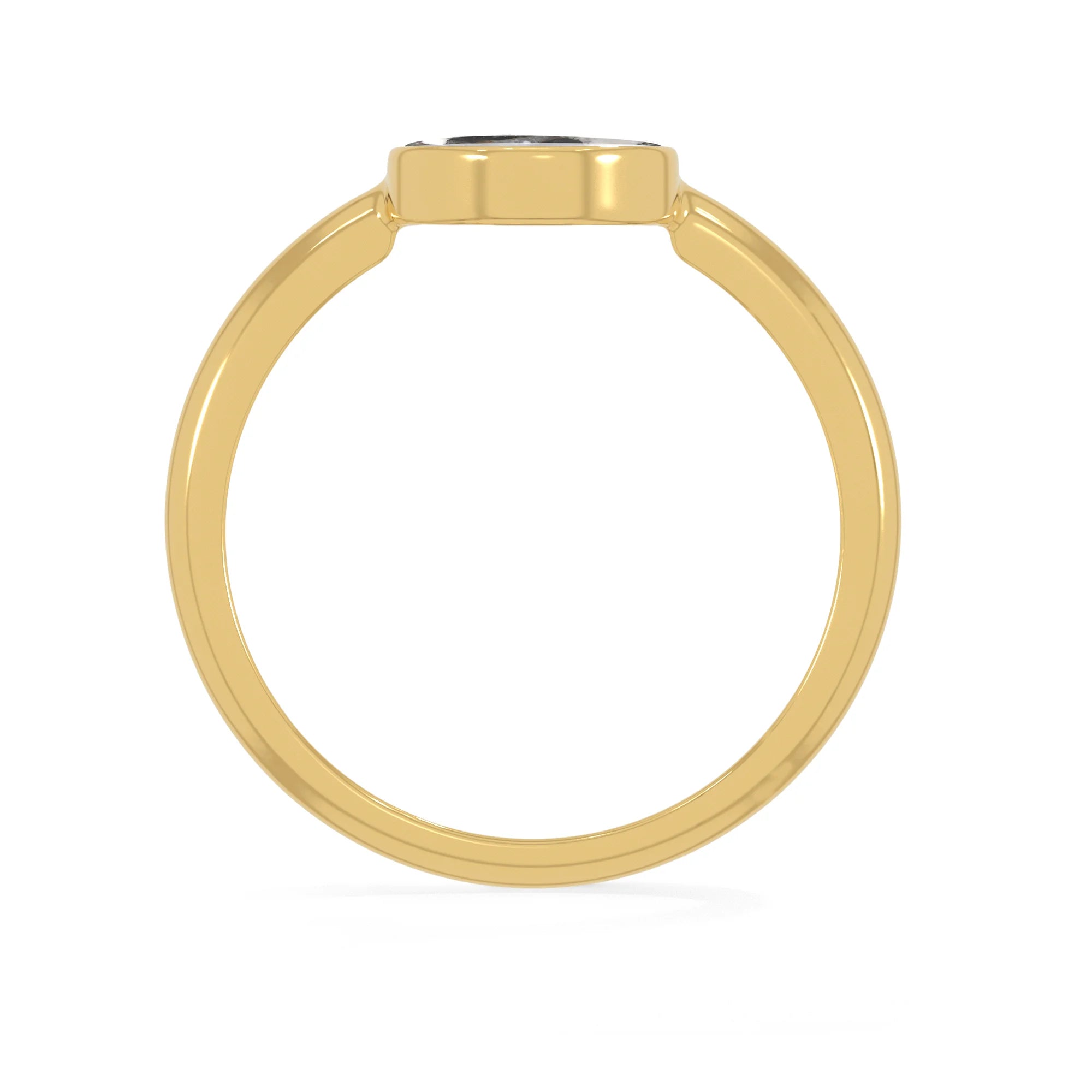 white-buffalo bezel-set ring