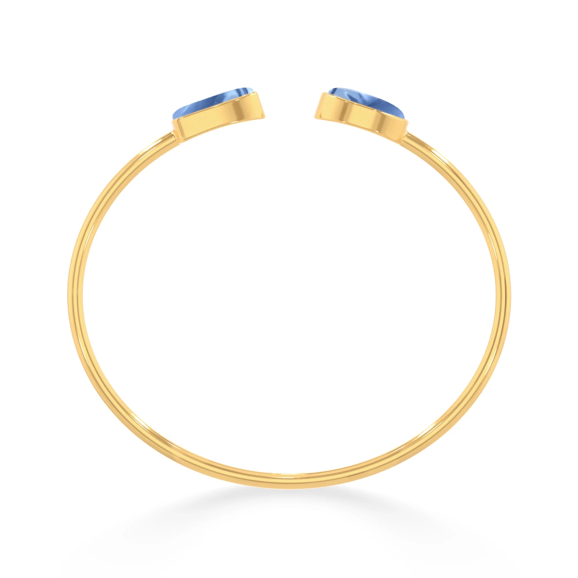 blue opal cab bracelet