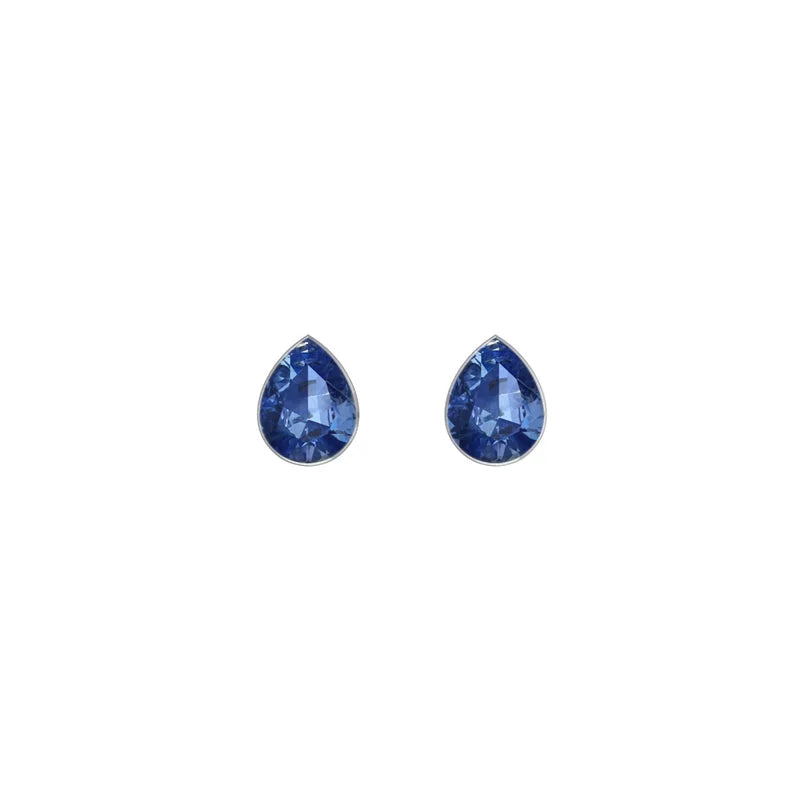 kyanite cut oval earrings