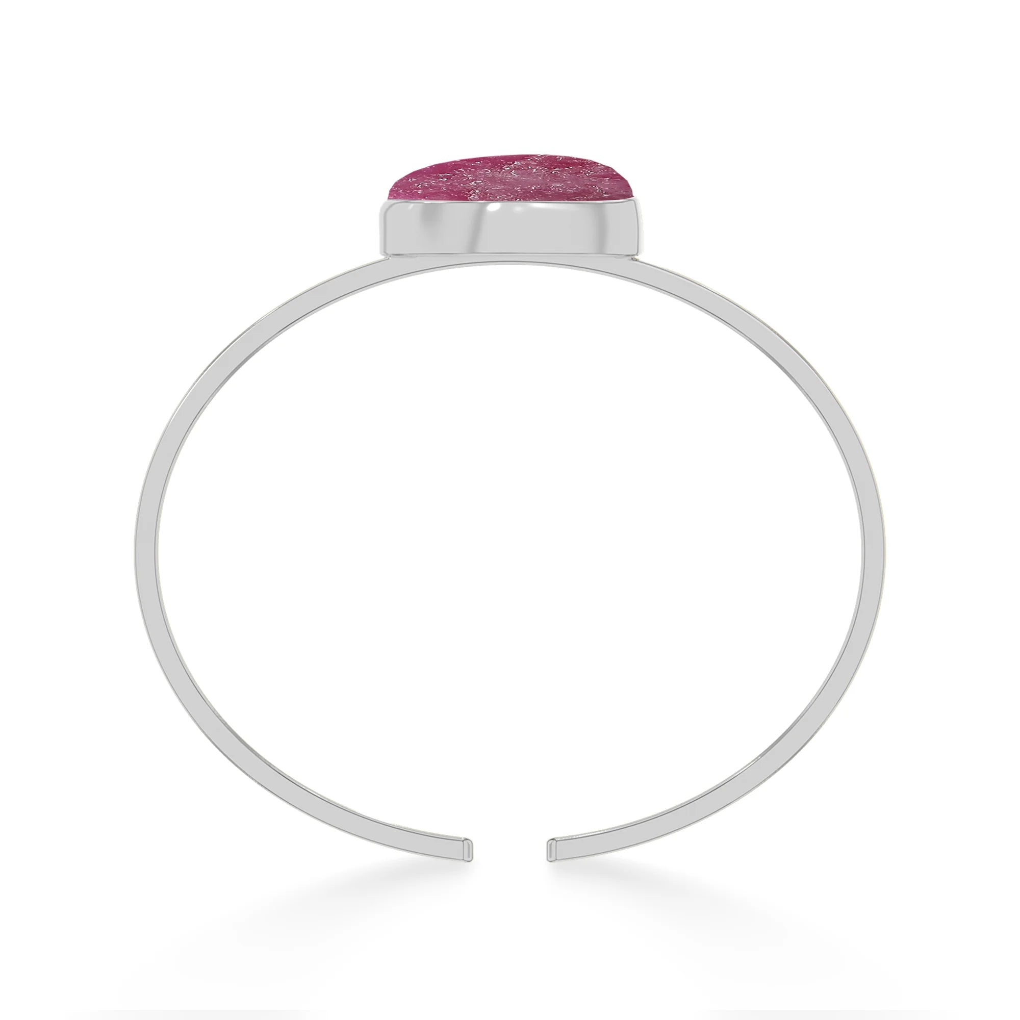 ruby rough bracelet