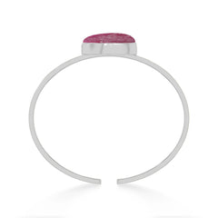 ruby rough bracelet