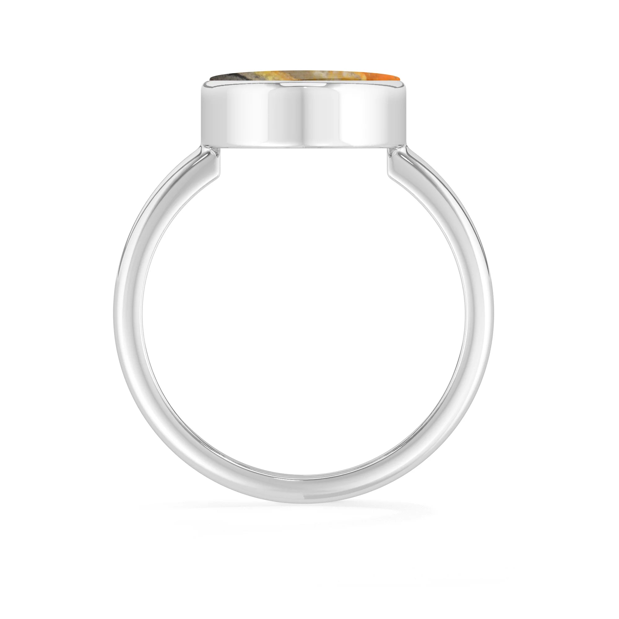 bumble-bee bezel-set ring