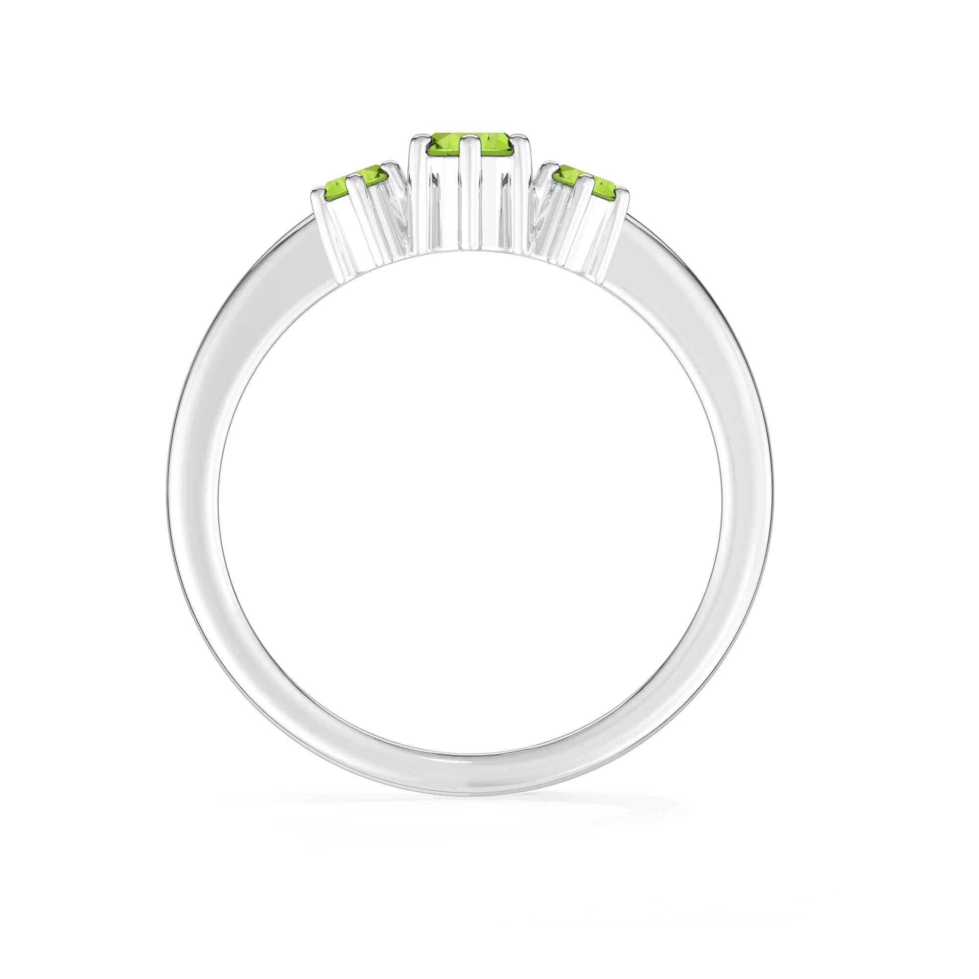 peridot prong-set ring