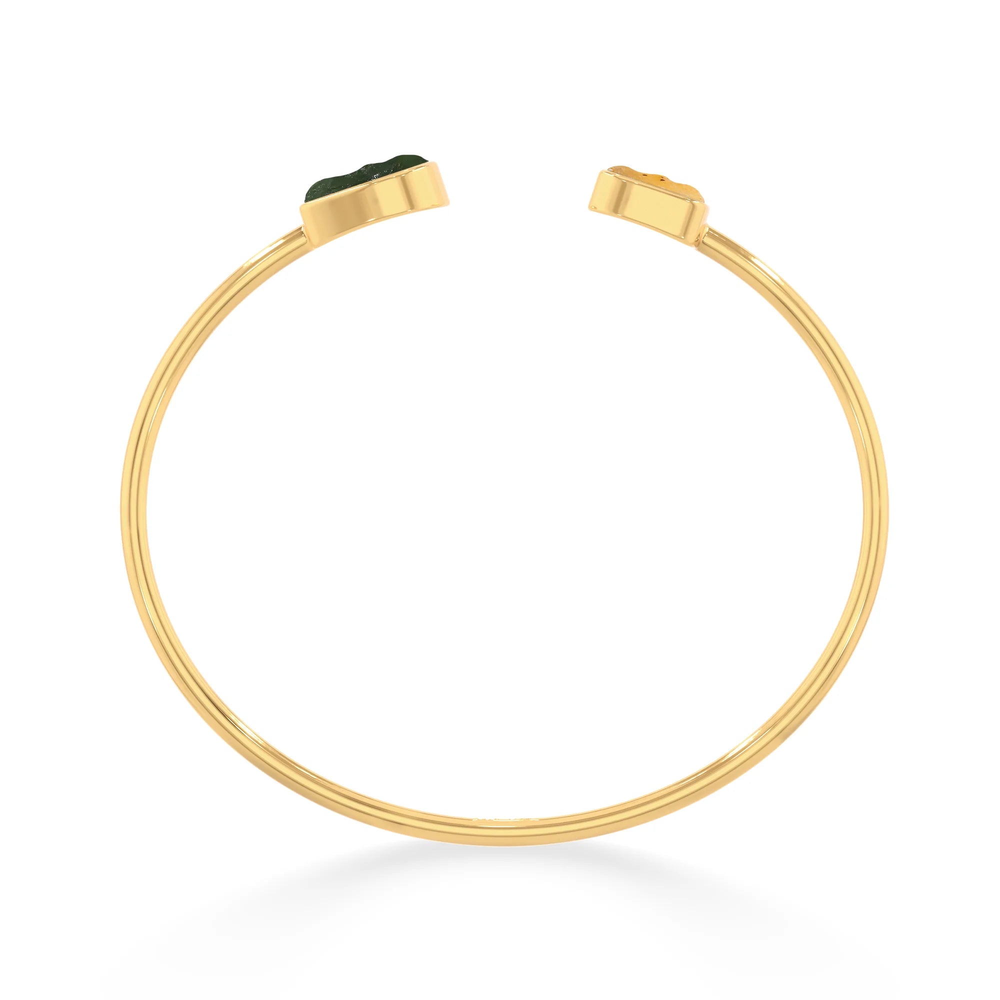 moldavite libyan twister bracelet