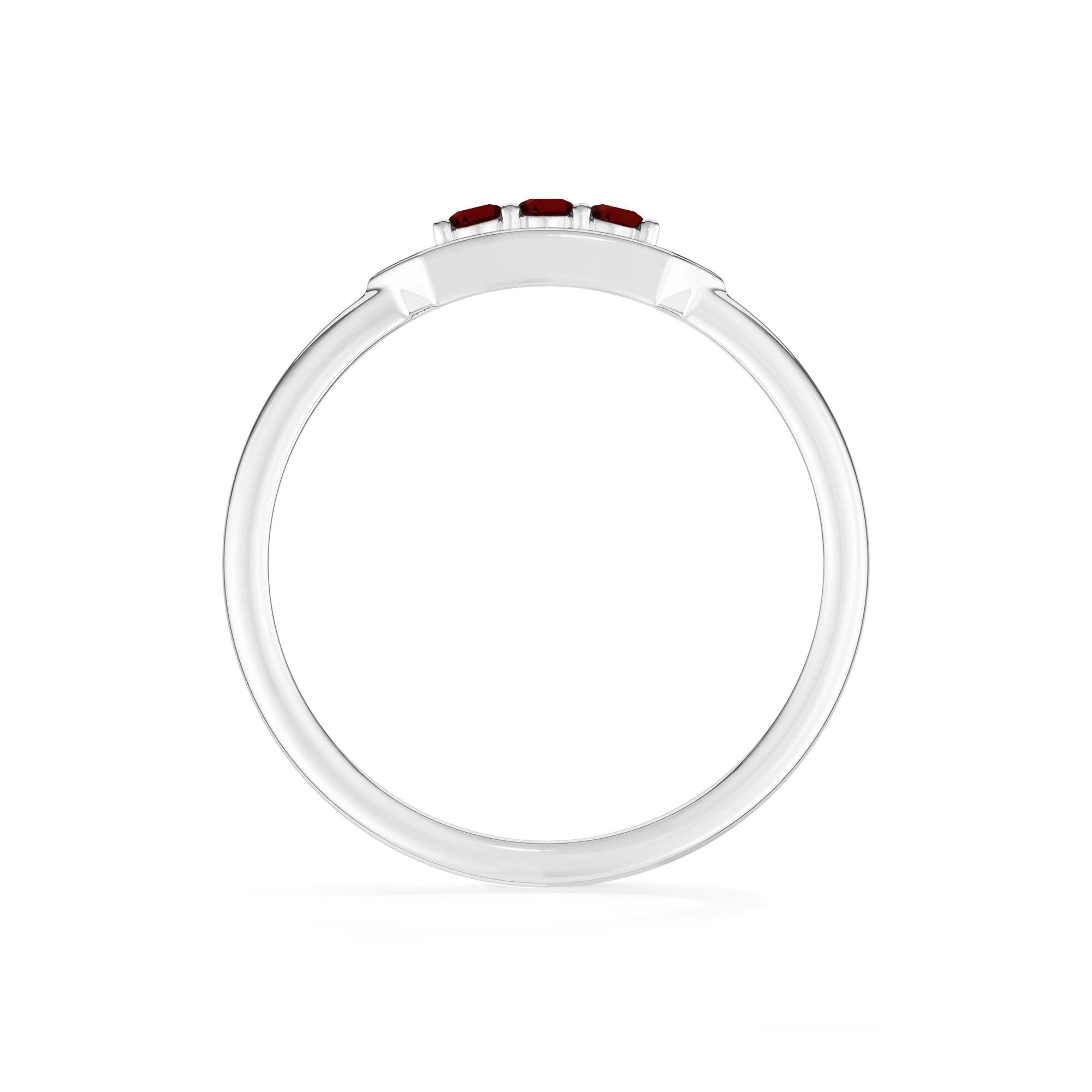 garnet prong-set ring
