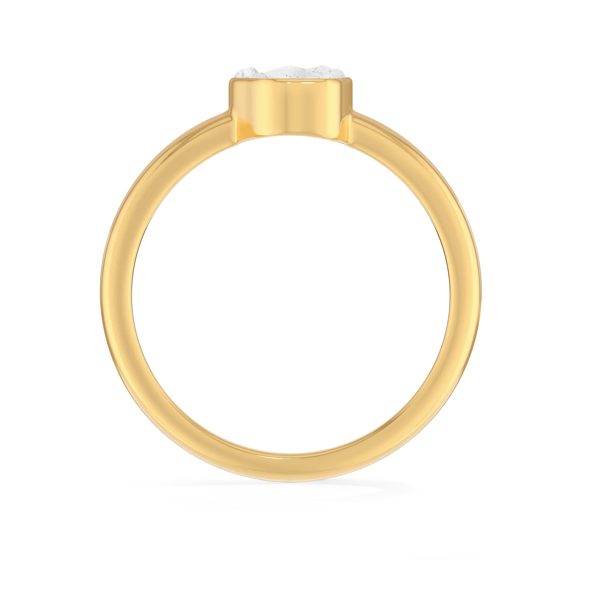 herkimer bezel-set ring