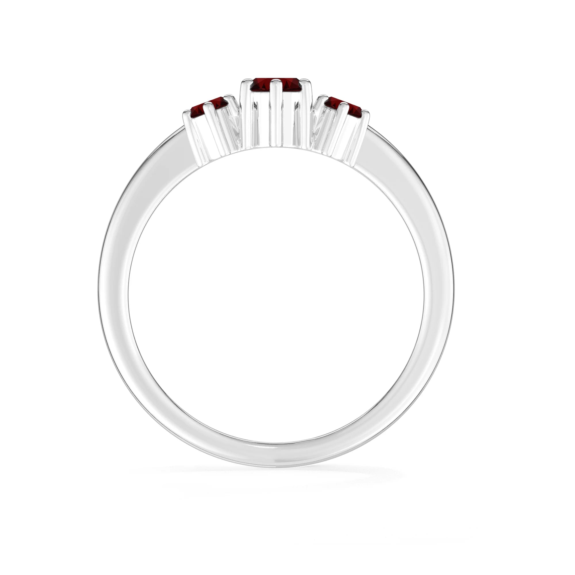 garnet prong-set ring