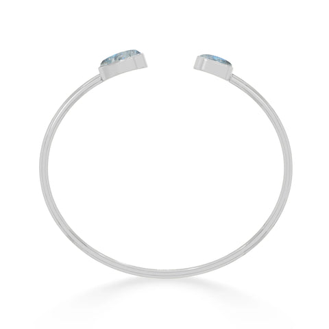 rainbow moonstone twister bracelet