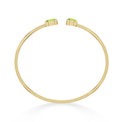 peridot cut bracelet
