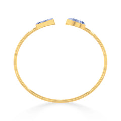 blue lace agate cab bracelet