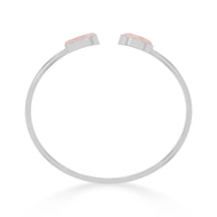 rose quartz cab bracelet