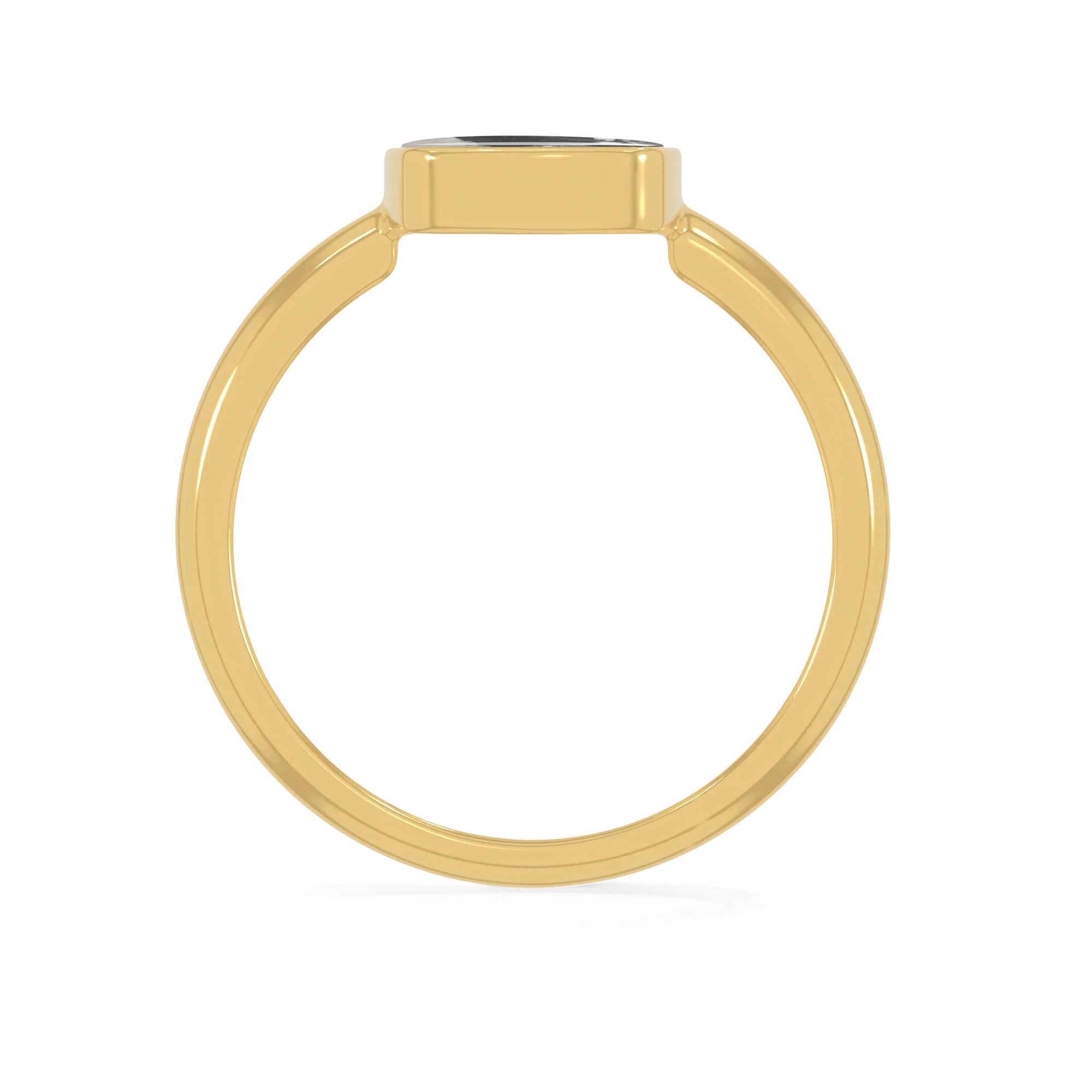 white-buffalo bezel-set ring