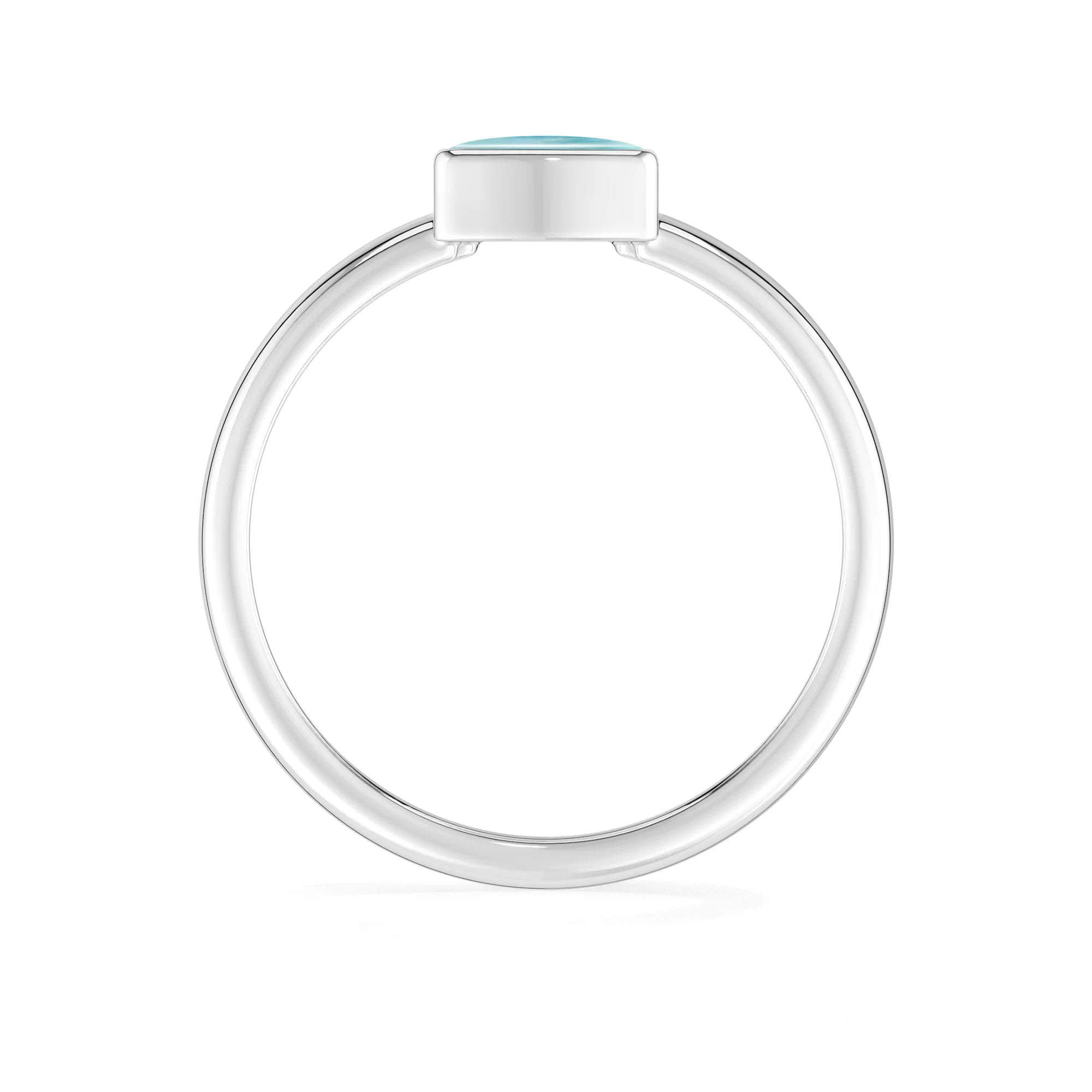 green-moonstone bezel-set ring