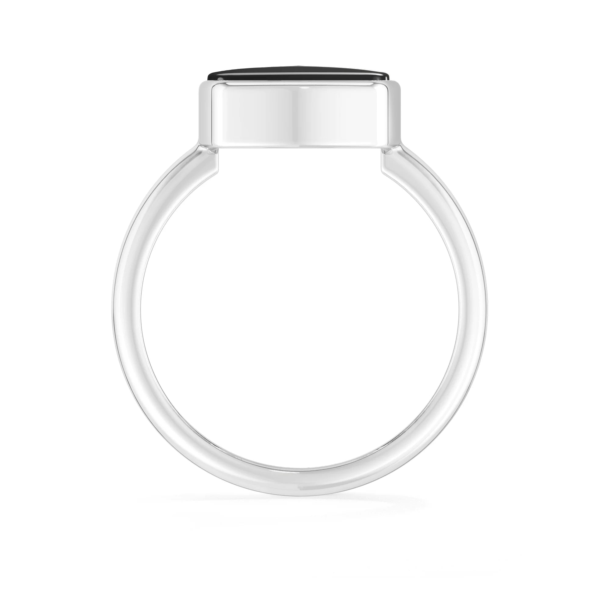 black-onyx bezel-set ring