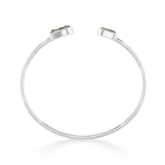 green tourmaline twister bracelet