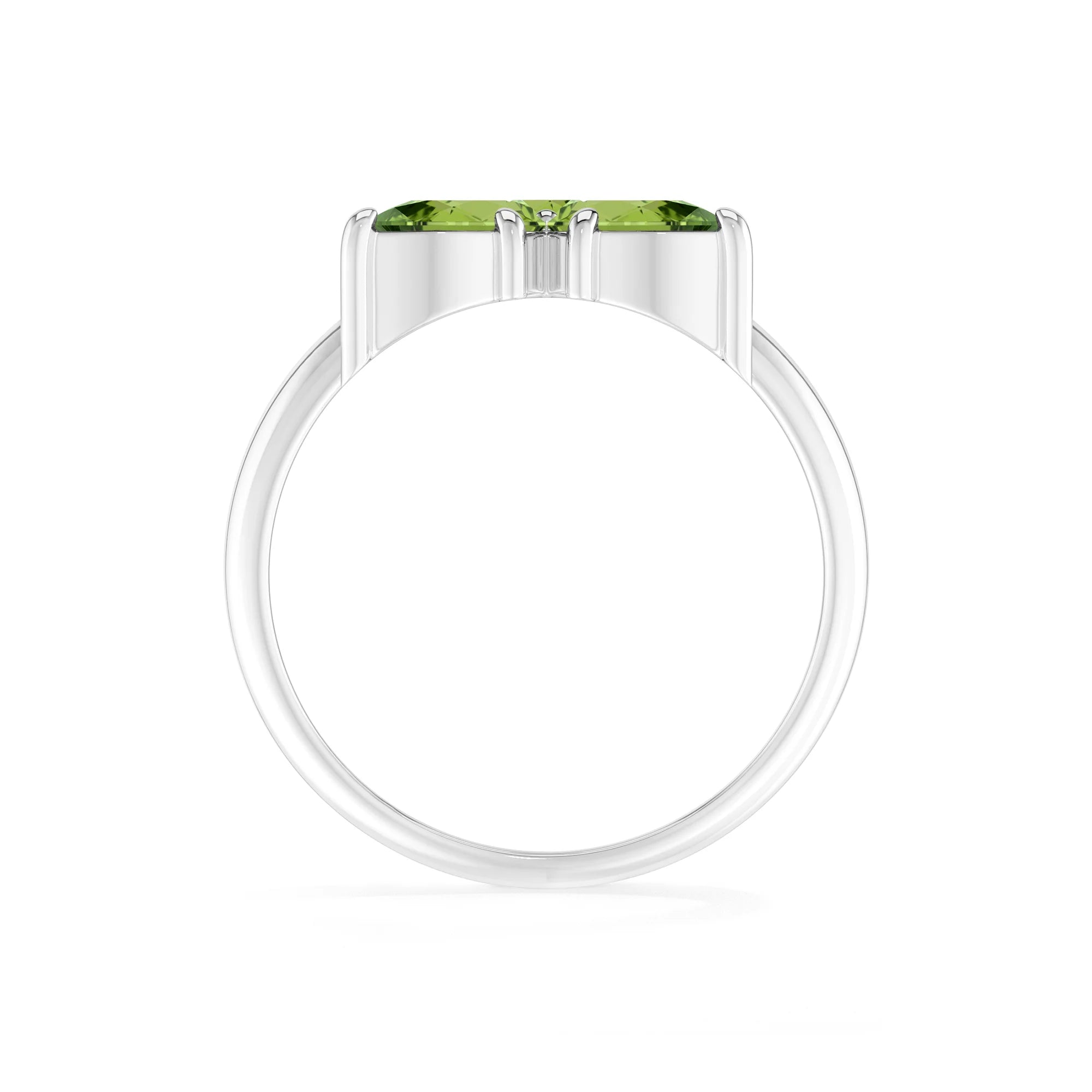 peridot prong-set ring