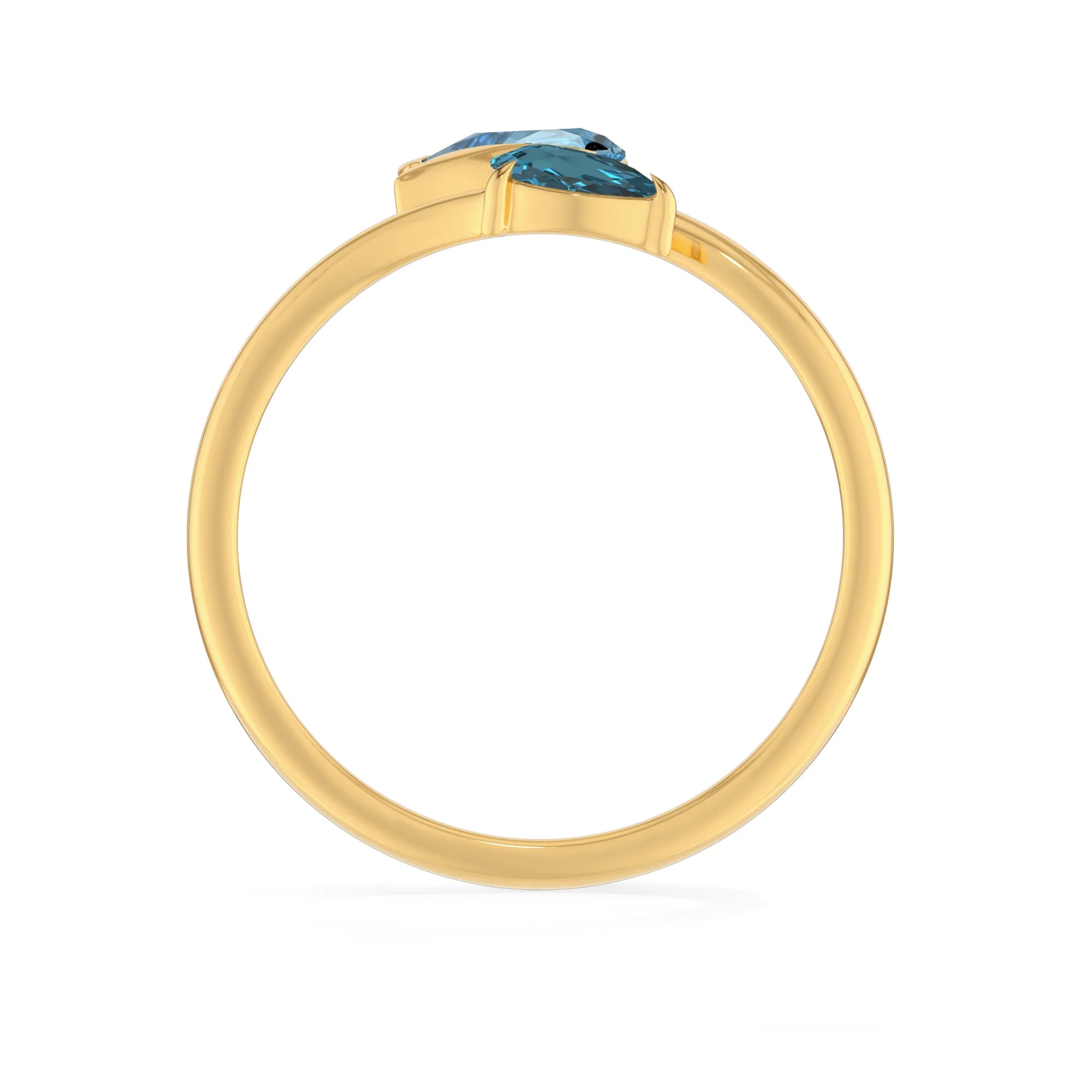 swiss blue topaz prong-set ring