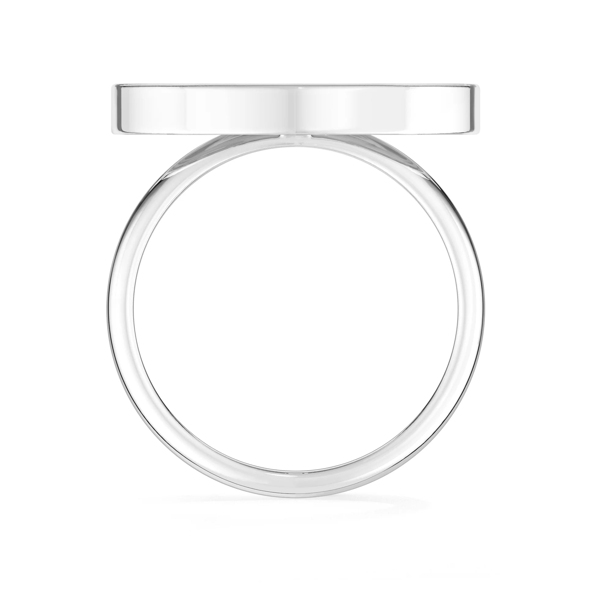 black tourmaline bezel-set ring