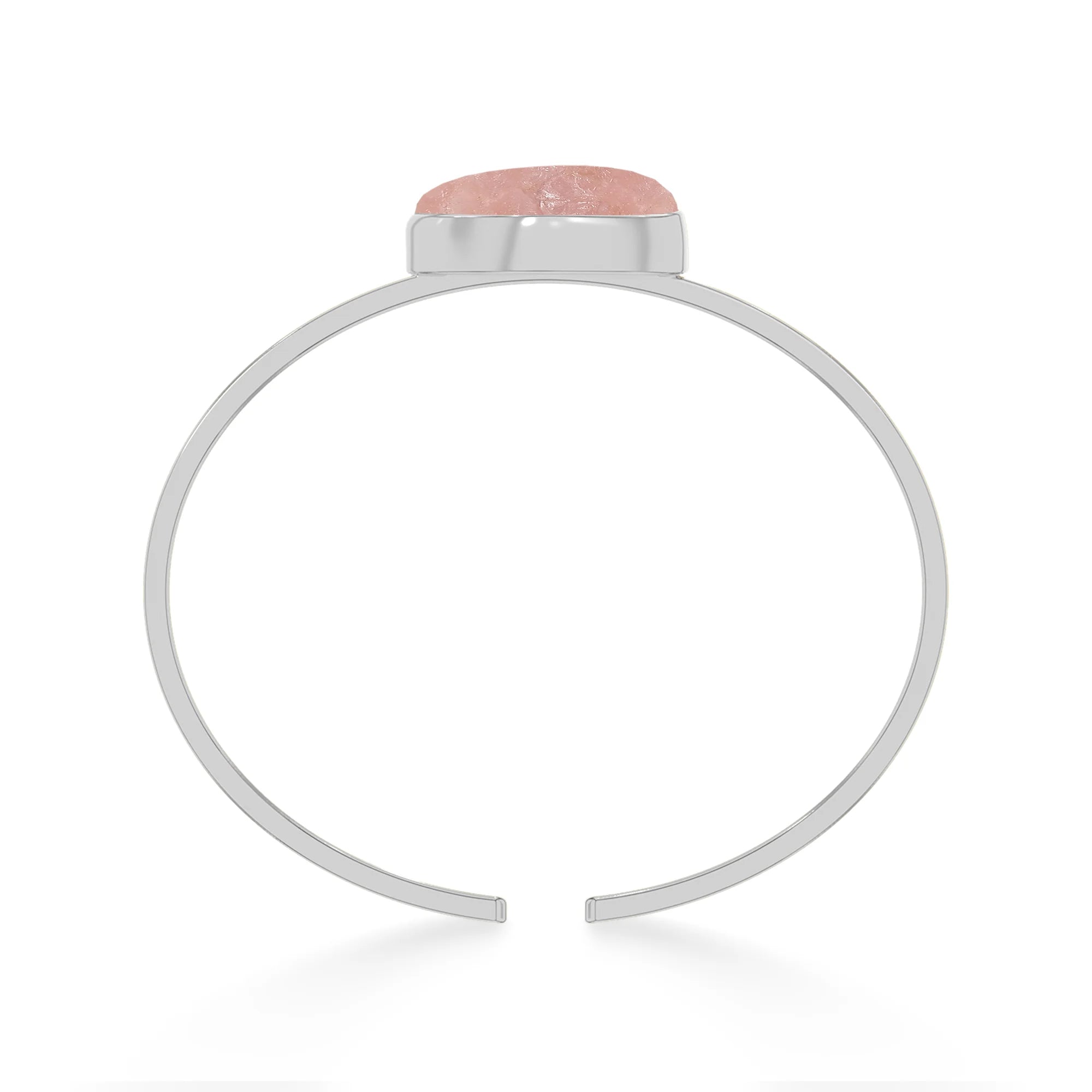 rose quartz rough bracelet