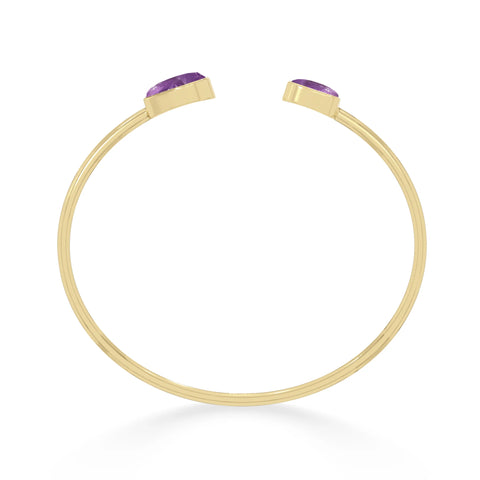 amethyst twister bracelet
