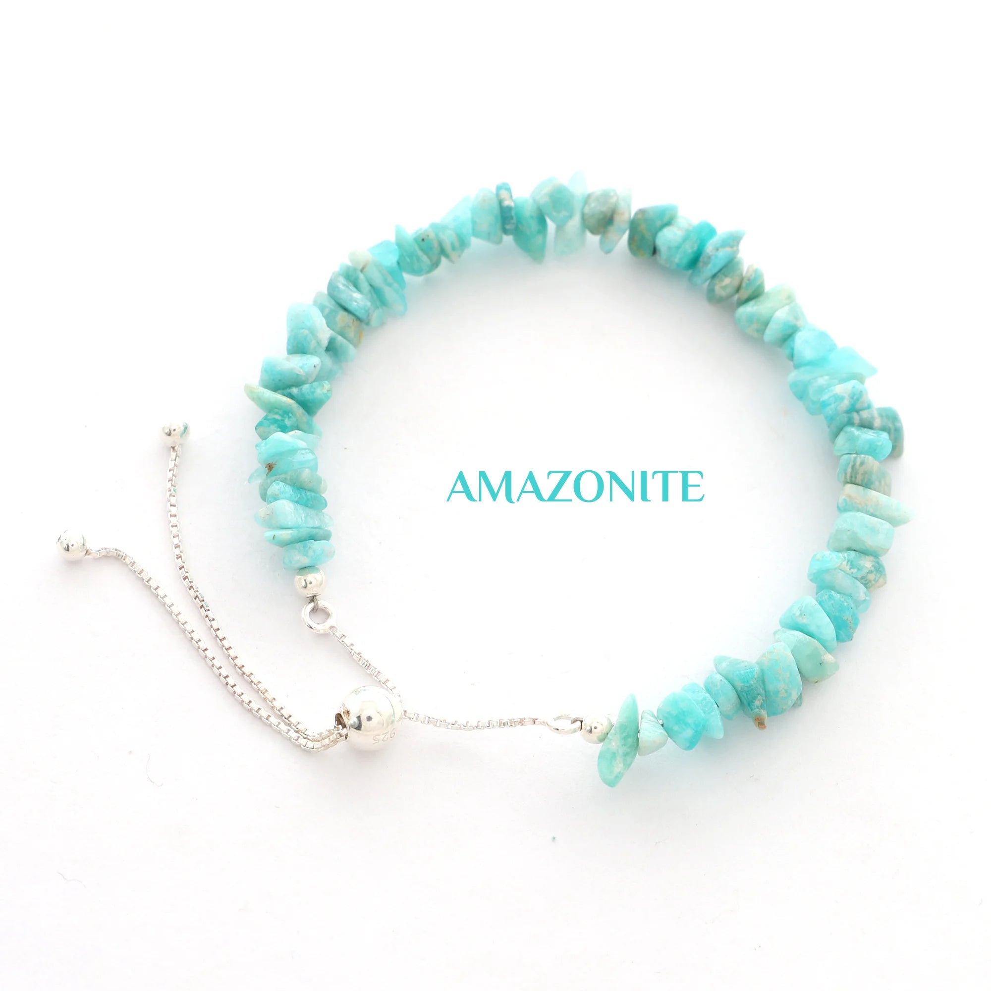amazonite rough bracelet