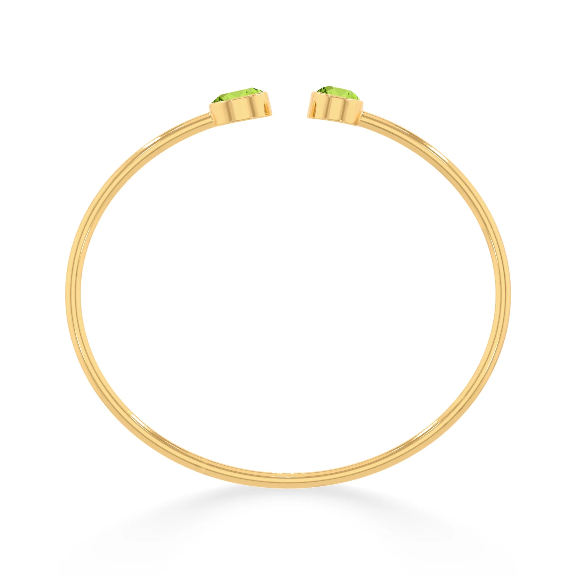 peridot cut bracelet