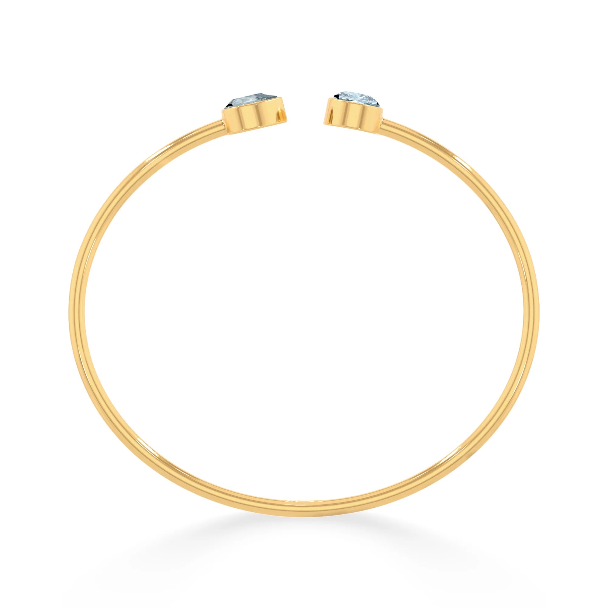 aquamarine cut bracelet