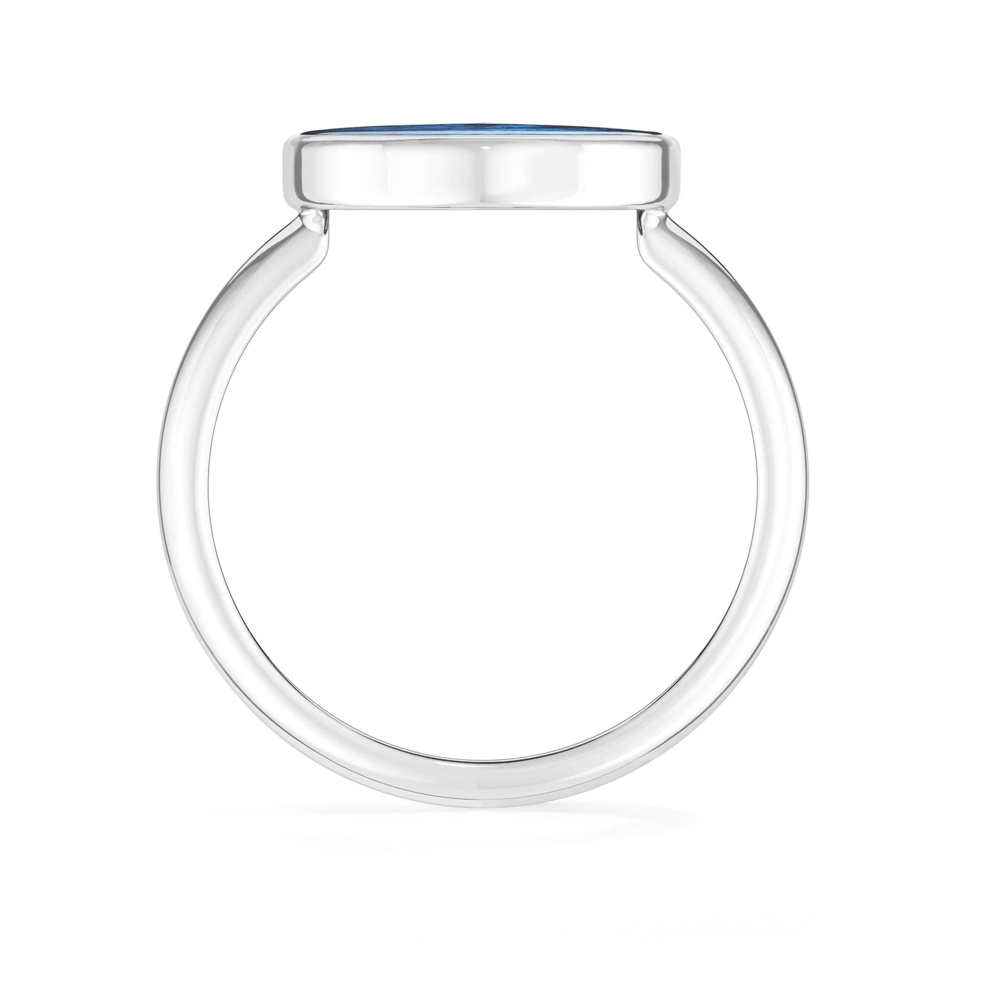 labradorite bezel-set ring