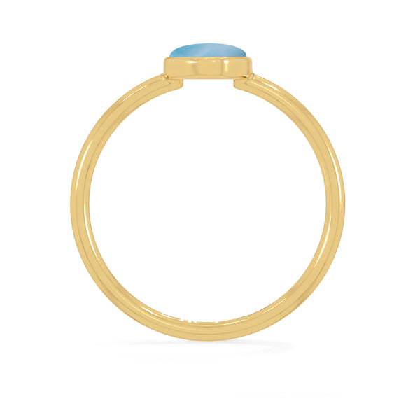 larimar stackable bezel-set ring