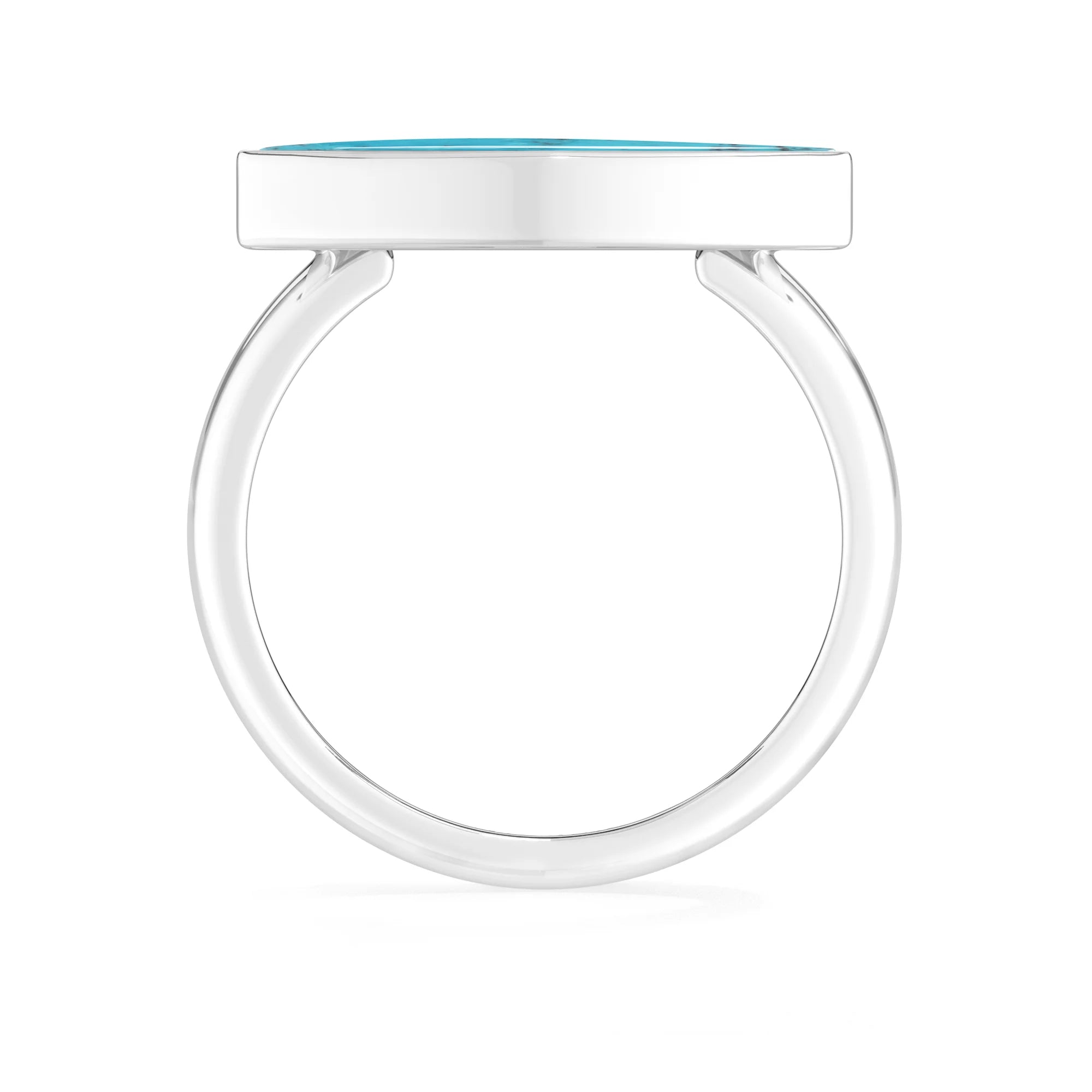 shattuckite bezel-set ring