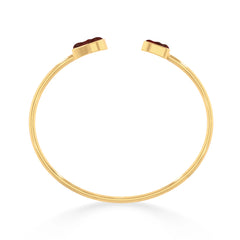 garnet twister bracelet