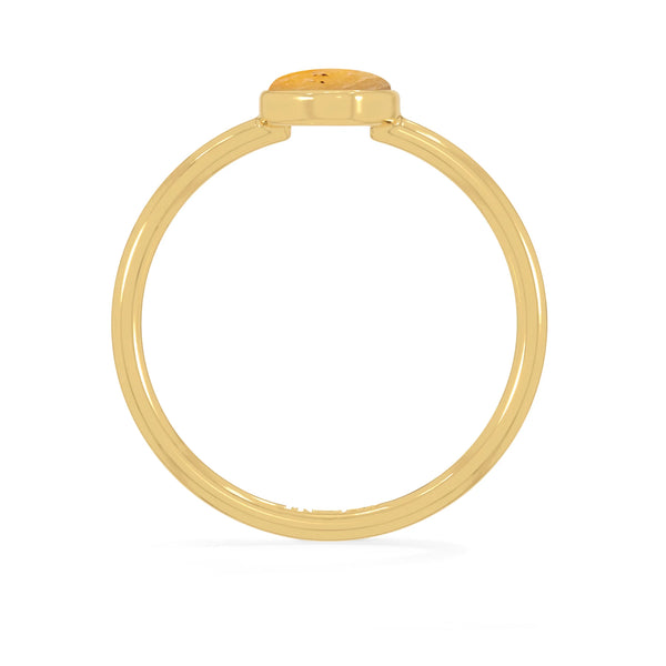 libyan stackable bezel-set ring