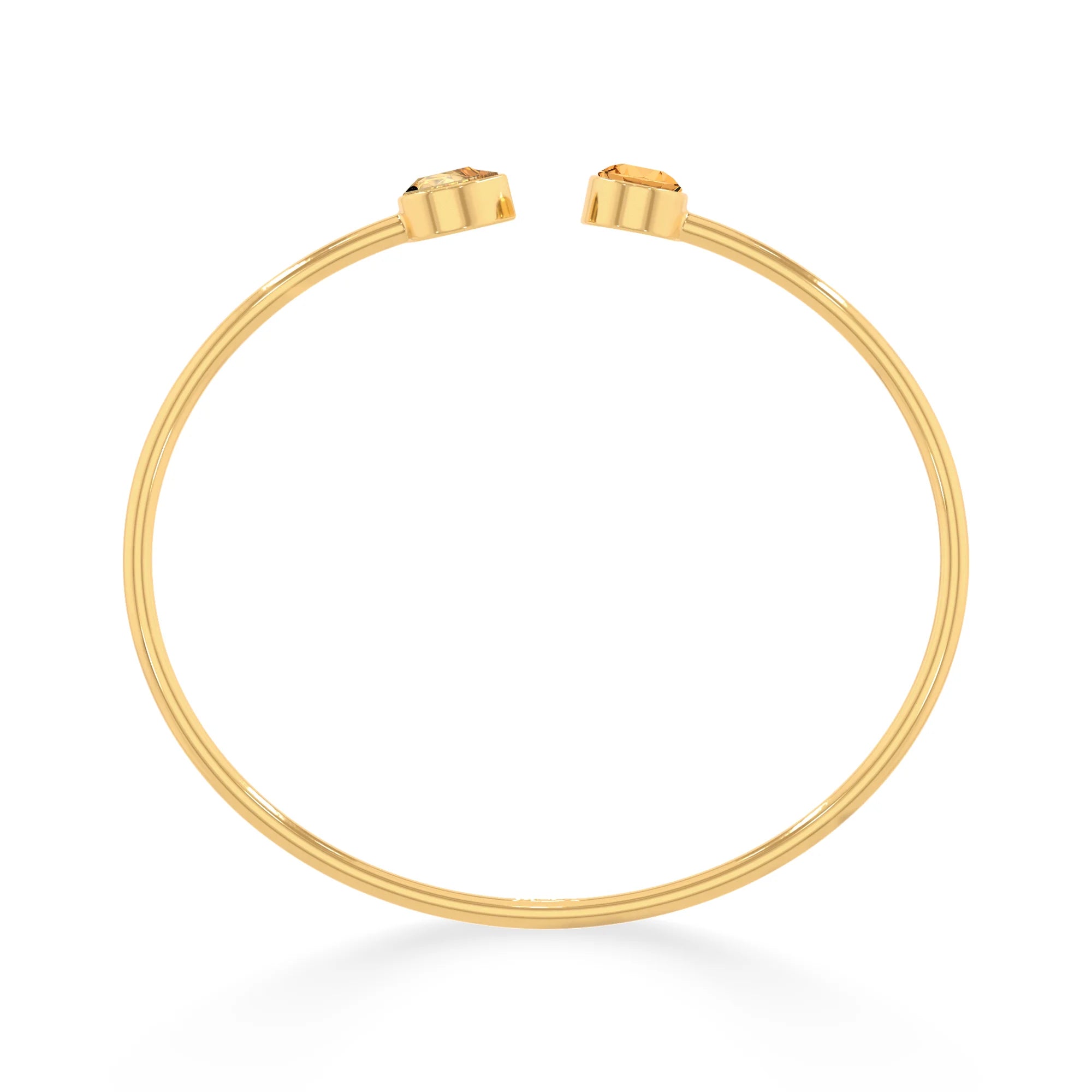citrine cut bracelet