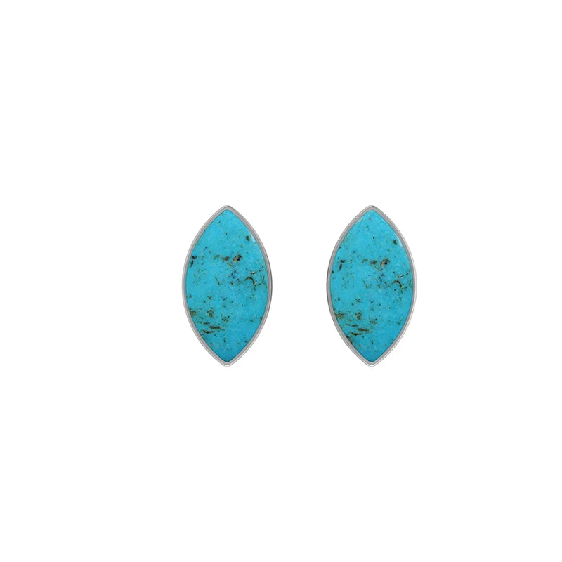 turquoise cab earrings