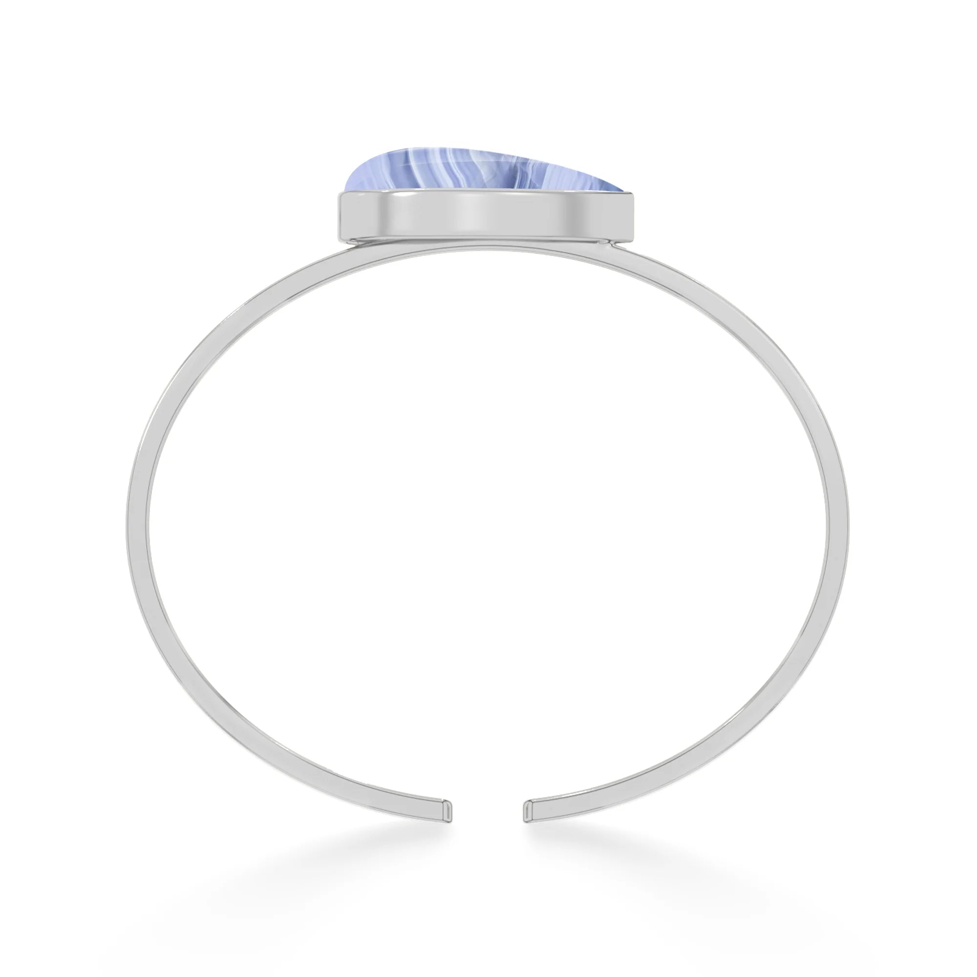 blue lace agate rough bracelet