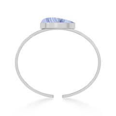 blue lace agate rough bracelet