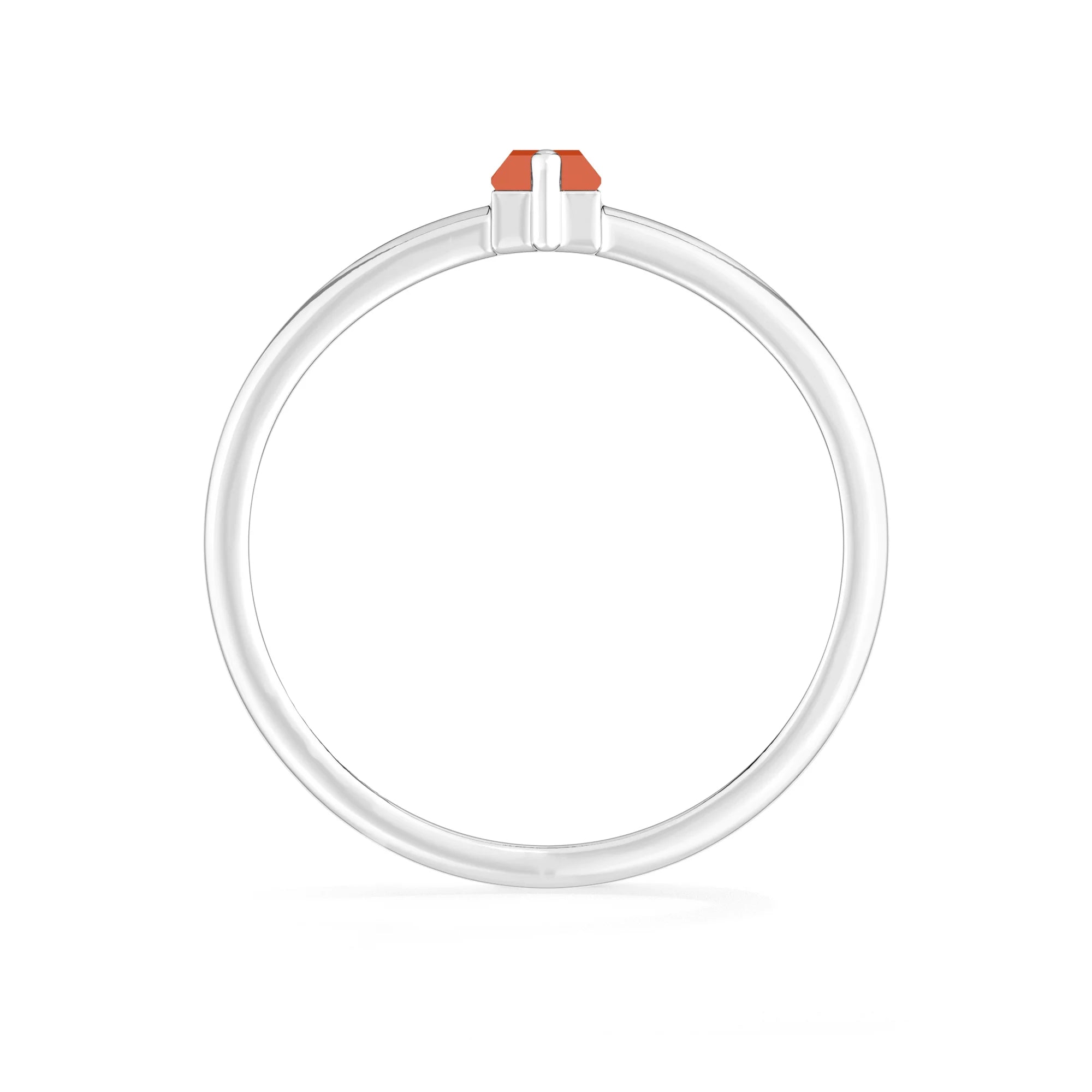 carnelian prong-set ring